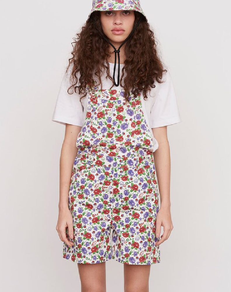 CHILDS PLAY FLORAL DUNGAREES