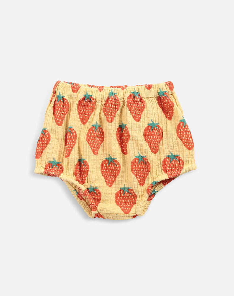 STRAWBERRY ALL OVER WOVEN BLOOMER
