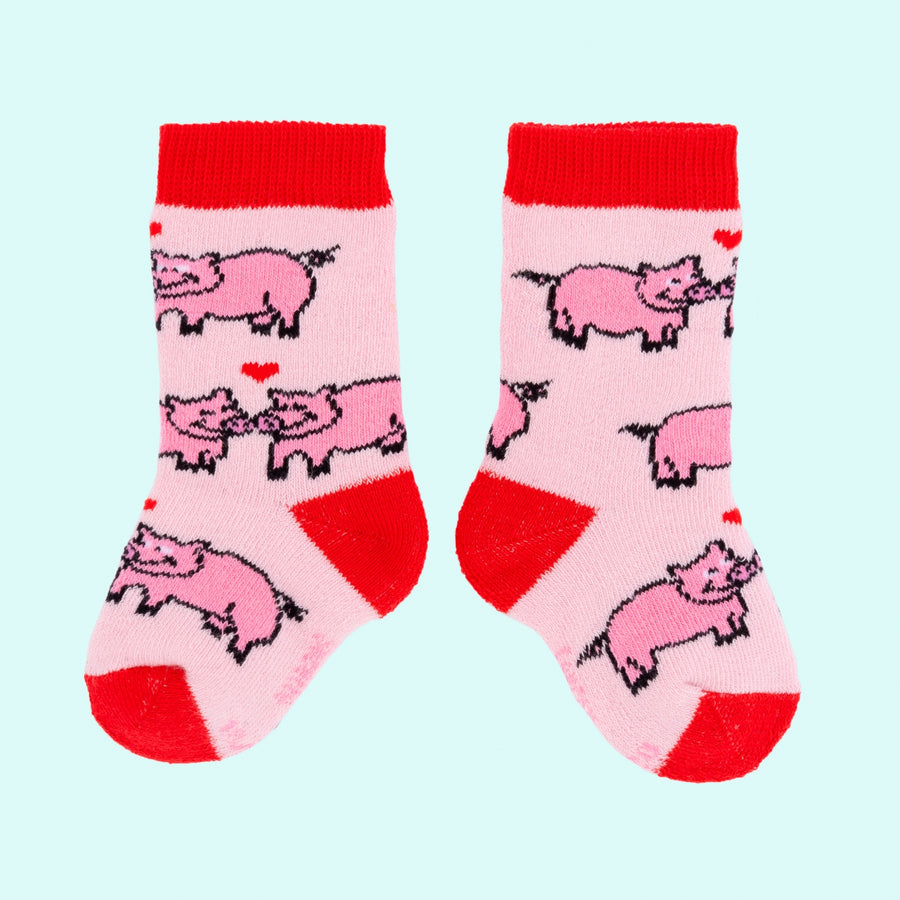 PIGS IN LOVE BABY SOCKS