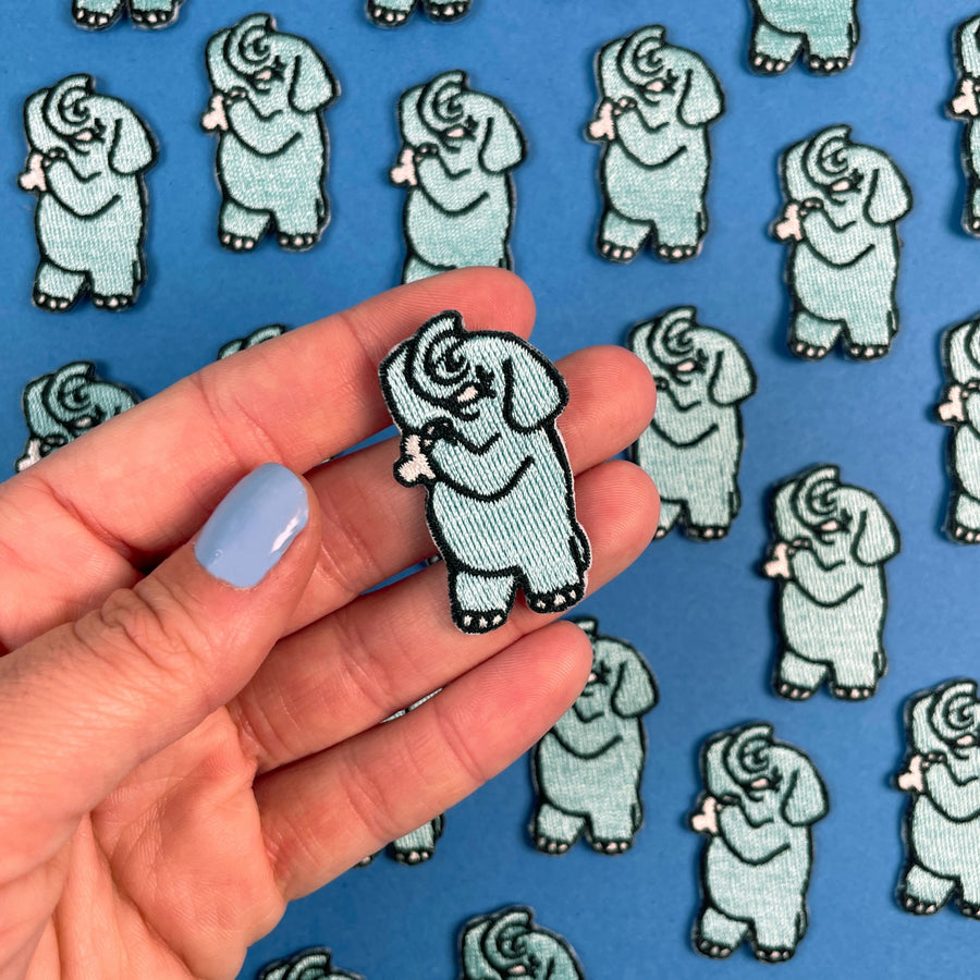 SHOWERING ELEPHANT PATCH