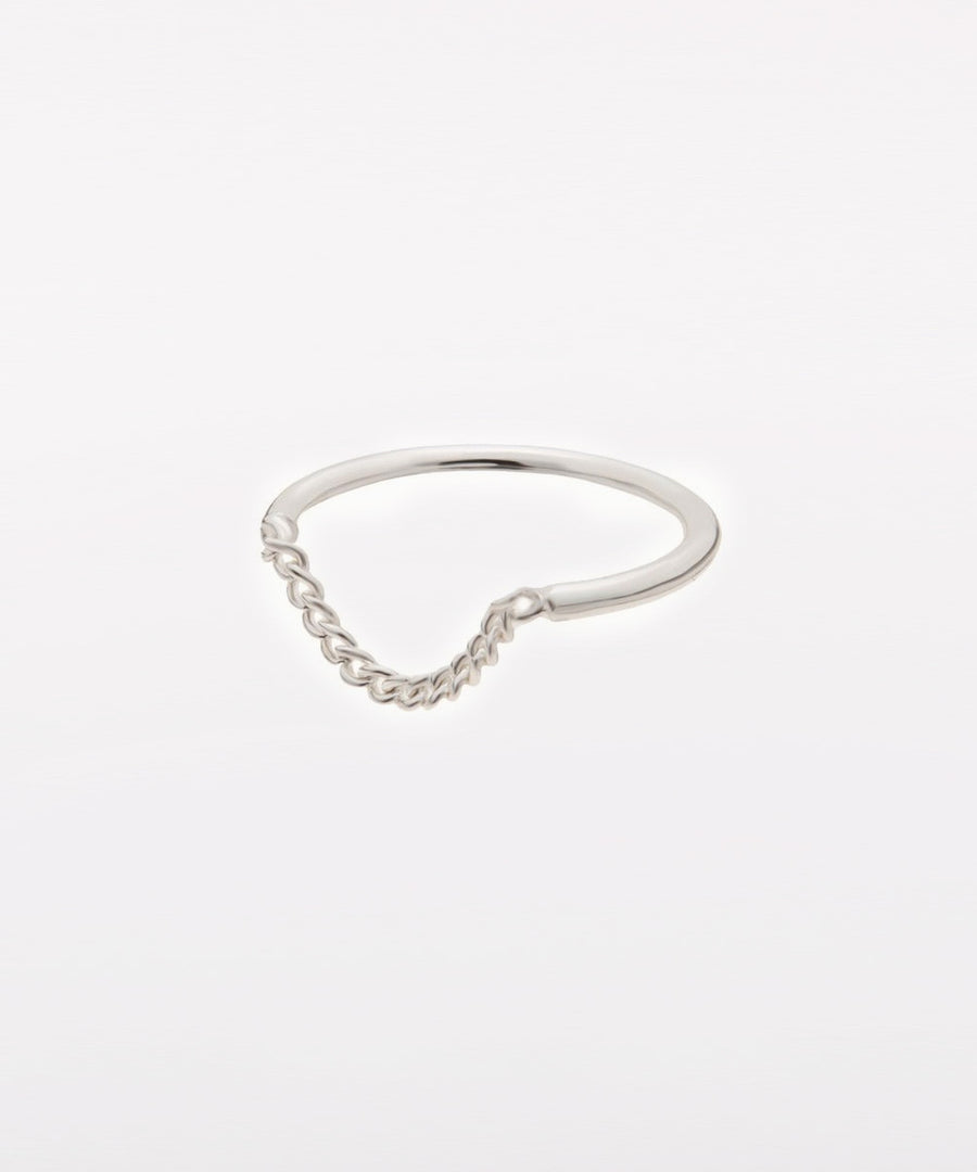CHAIN SILVER RING