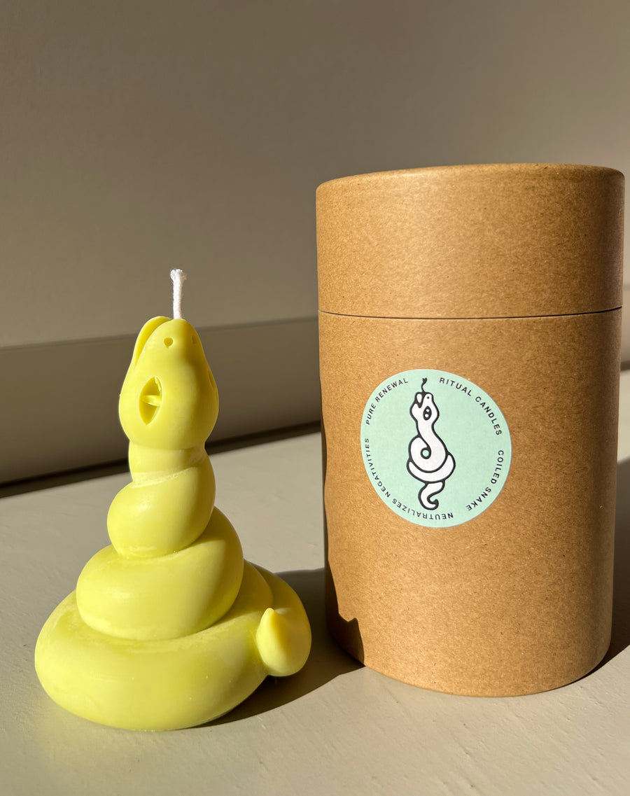 COILED SNAKE CANDLE